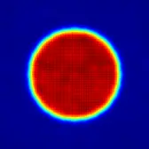 Homogenized round flat-top beam profile