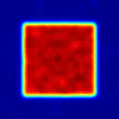 Homogenized square flat-top beam profile