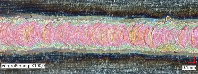 Copper welding, spatter-free